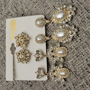 Charlotte russe 3 set earrings